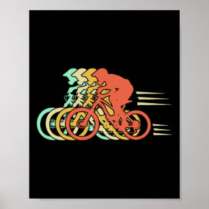 Poster Ciclismo de Estilo Vintage Bicicleta Montanha Cicl