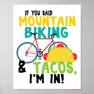 Poster Ciclismo de Montanha - Bicicleta de downhill MTB a