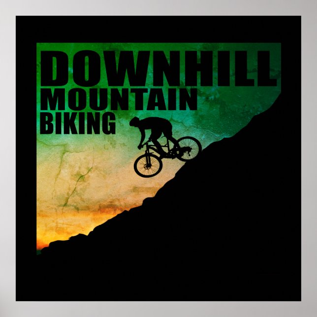 Poster Ciclismo de Montanha MTB Downhill (Frente)