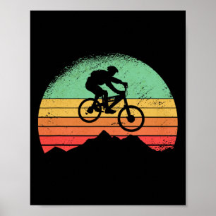 Poster Ciclismo de Montanha Mtb Downhill Bicicleta de Mon