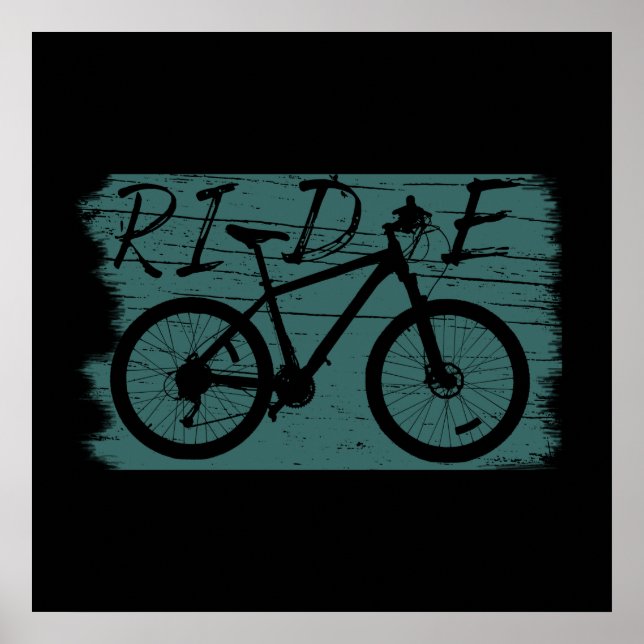 Poster ciclismo de montanha vintage (Frente)