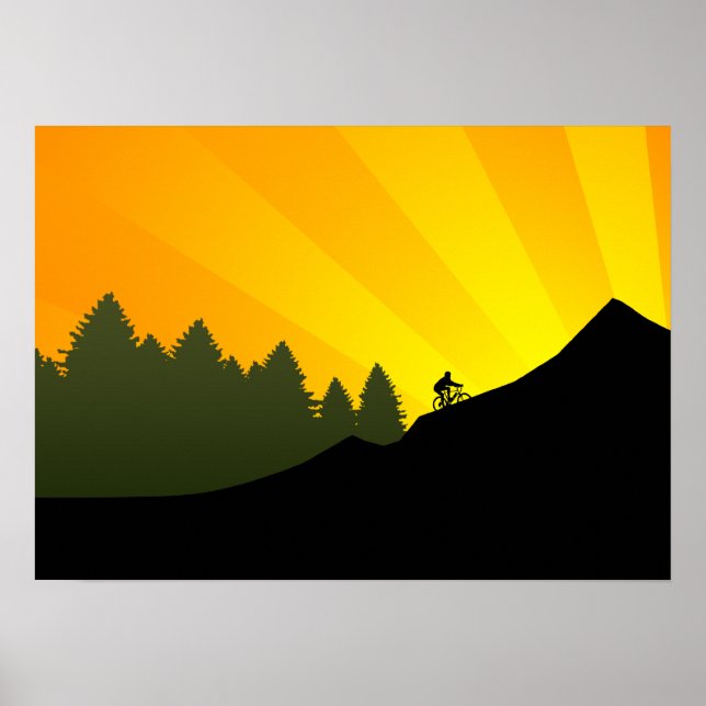 Póster ciclismo : montanha rayz : (Frente)