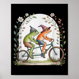 Poster Ciclismo Tandem Motivacional de Bicicleta Sapo