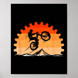 Poster Ciclista Apaixonado Bicicleta Vintage Para Tour de