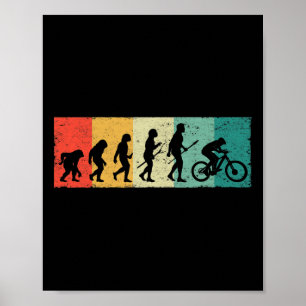 Poster Ciclista De Bicicleta De Montanha Mtb Ciclismo Evo