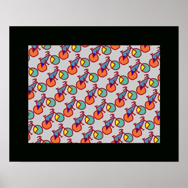 Poster ciclista de bicicleta pedal (Frente)