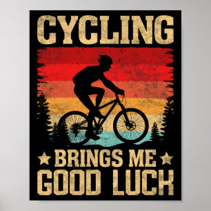 Poster Ciclista de Montanha Apaixonado por Bicicleta Cicl