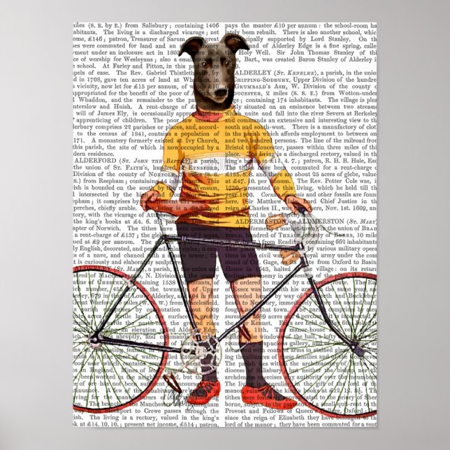 Póster Ciclista Greyhound (Frente)