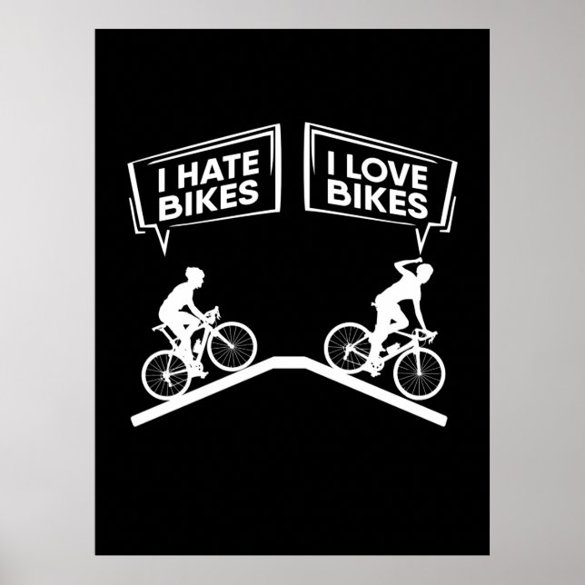 Poster Ciclista I Love Bikes (Frente)