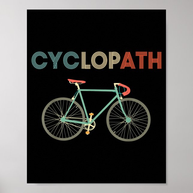 Poster Ciclo Funny Bicicleta Ciclista Humor (Frente)