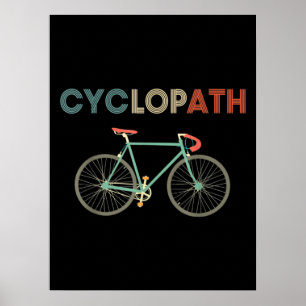 Poster Ciclo Funny Bicicleta Ciclista Humor