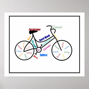 Poster Ciclo Motivacional Ciclismo Desportivo Ciclismo, M