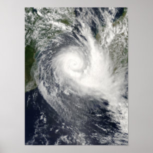 Póster Ciclone tropical Boloetse