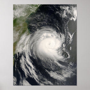 Poster Ciclone tropical Favio que aproxima Mozambique