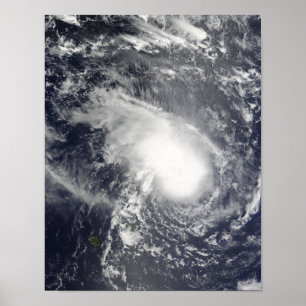 Póster Ciclone tropical Gael que aproxima Madagascar