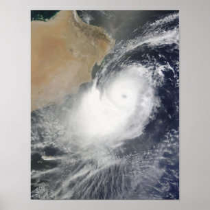 Póster Ciclone tropical Phet no mar árabe