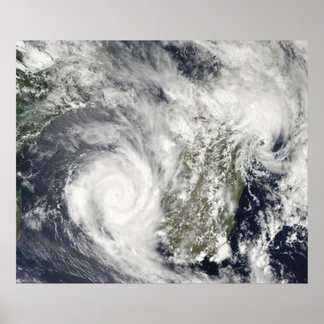 Póster Ciclones tropicais Eric e Fanele 2 (Frente)