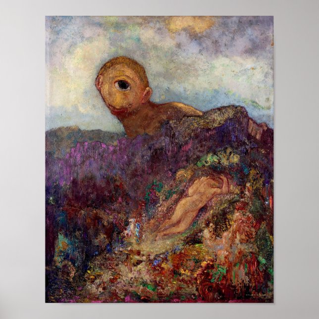 Poster Ciclope | Odilon Redon | (Frente)