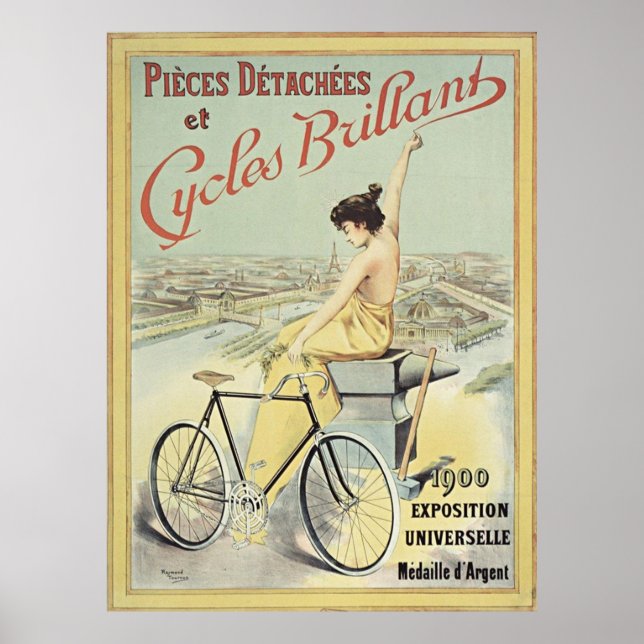 Poster Ciclos Briliant Vintage French Bike (Frente)