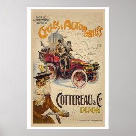 Poster Ciclos e Automóveis Cottereau et Cie, Dijon