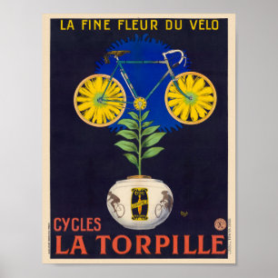 Poster Ciclos La Torpille Cartaz Vintage 1923