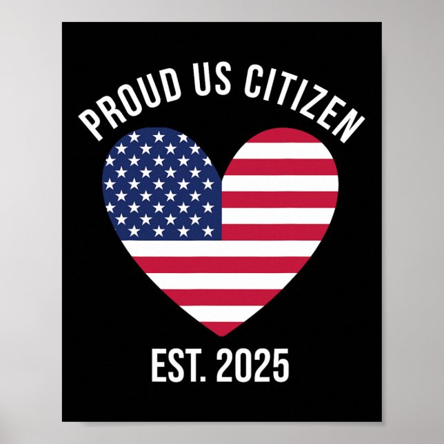 Poster Cidadania Americana 2025 Decoration American New U (Frente)
