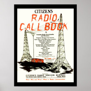 Póster Cidadãos Callbook de rádio