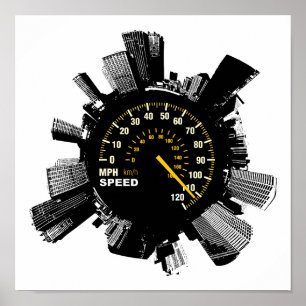Póster Cidade 1 da velocidade