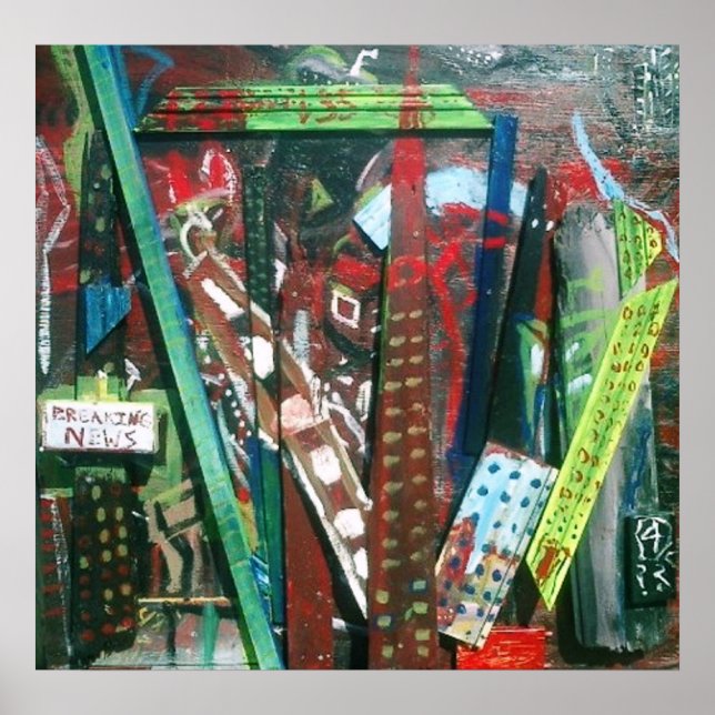 Póster Cidade Abstrata (Frente)