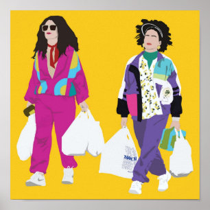 Poster Cidade Ampla de Ilana e Abbi Retro