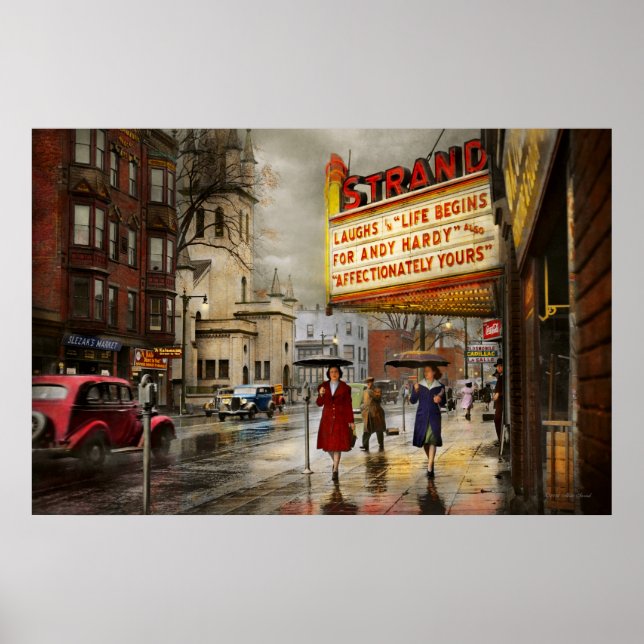 Póster Cidade - Amsterdã NY - A vida começa 1941 (Frente)