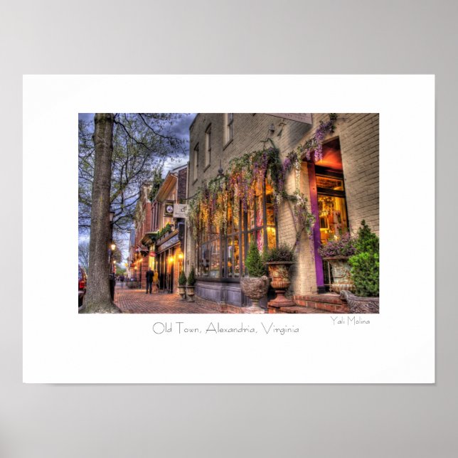 Póster Cidade Antiga, Alexandria, VA (Frente)