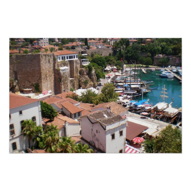 Póster Cidade antiga de Kaleici, Antalya (Frente)