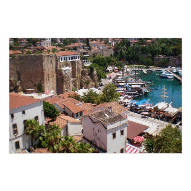 Póster Cidade antiga de Kaleici, Antalya (Frente)