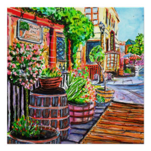 Póster Cidade Antiga de Temecula Ca.