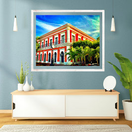 Poster Cidade Antiga do México Imagens de Edifícios Antig