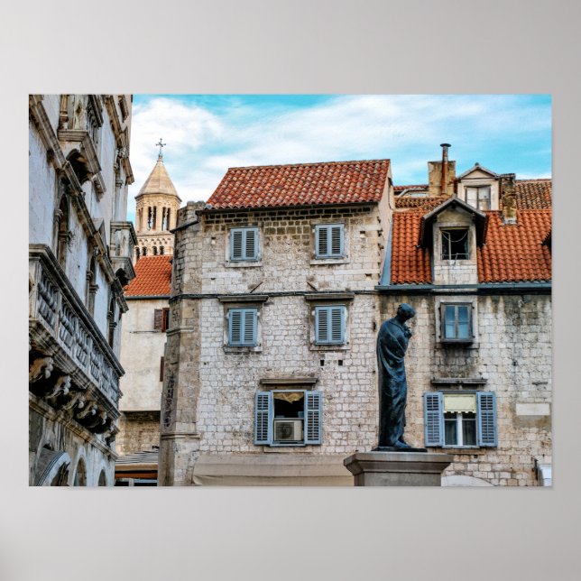 Póster Cidade antiga, Split, Croácia (Frente)
