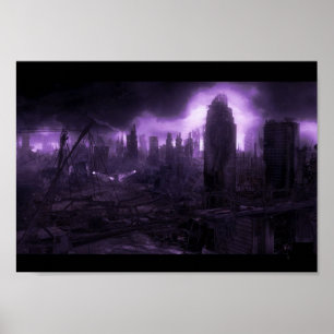 Poster Cidade apocalíptico do cargo