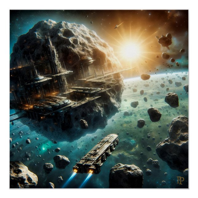Póster Cidade Asteroide (Frente)