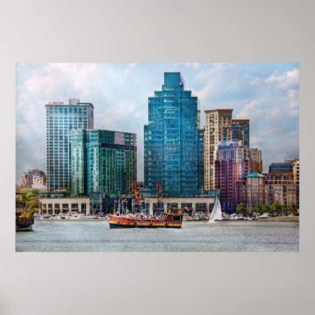 Póster Cidade - Baltimore MD - Porto leste (Frente)