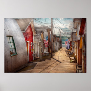 Póster Cidade - Canandaigua, NY - cidade de degradado