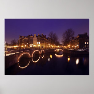 Poster Cidade cénico em Amsterdão Países Baixos