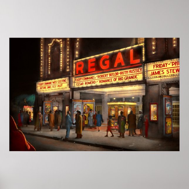 Poster Cidade - Chicago IL - Vida Noturna no Regal Theate (Frente)