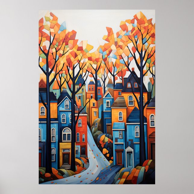 Poster Cidade Colorida (Frente)