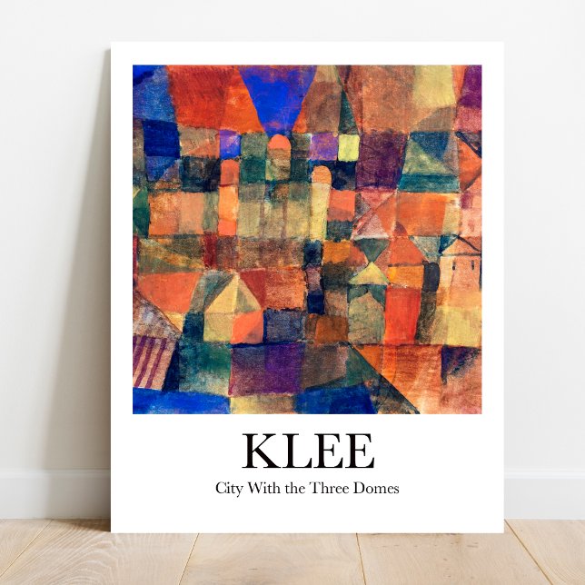 Poster Cidade com os três domínios de Paul Klee (Klee's dreamlike City!  Own this iconic surrealist masterpiece. High-quality prints available!)
