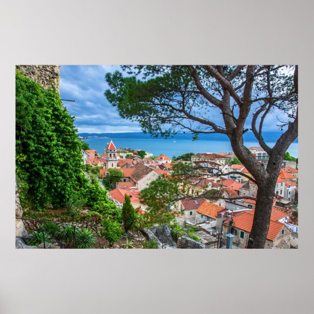 Poster Cidade croata de Omis (Frente)