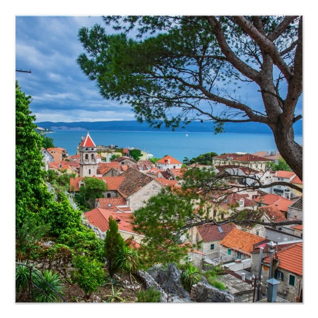 Póster Cidade croata de Omis (Frente)