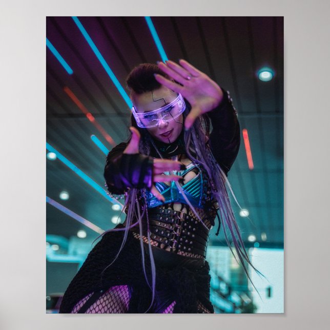 Poster Cidade Cyberpunk (Frente)