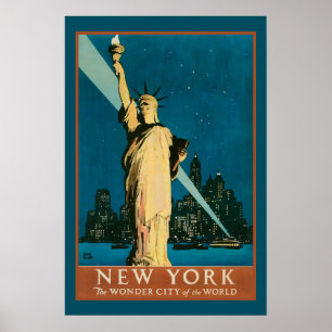 Póster Cidade da maravilha de New York do mundo