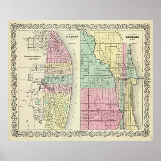 Poster Cidade Das Ruas Louis Missouri (Frente)